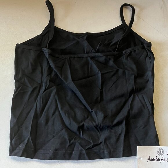 Anaobai Ameicom Women's Black Butterfly Graphic Slim Fit Camisole M NWT - Picture 3 of 8